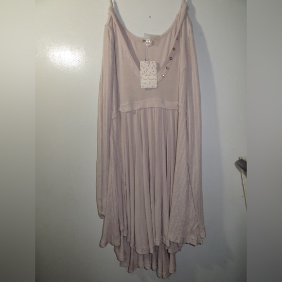 Free People Birdie Henley Babydoll Long Sleeve Top. 
Sleeve Dress - Picture 2 of 4